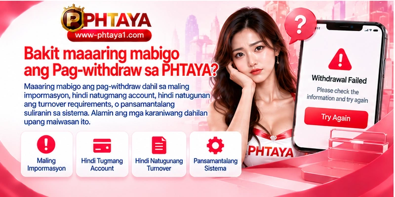 Bakit maaaring mabigo ang Pag-withdraw sa PHTAYA? Bakit maaaring mabigo ang Pag-withdraw sa PHTAYA?
