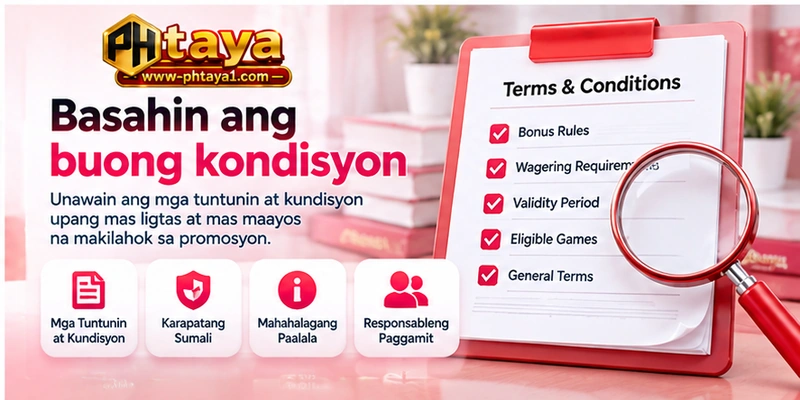 Basahin ang buong kondisyon Basahin ang buong kondisyon