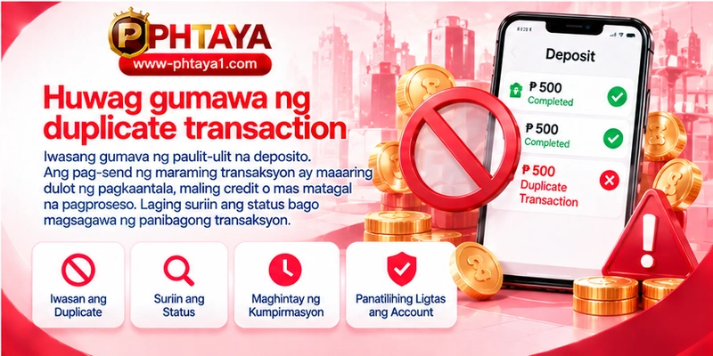 Huwag gumawa ng duplicate transaction
