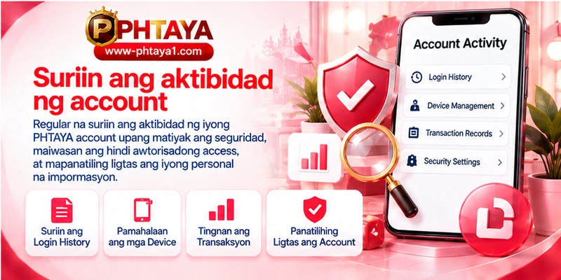 Suriin ang aktibidad ng account Suriin ang aktibidad ng account